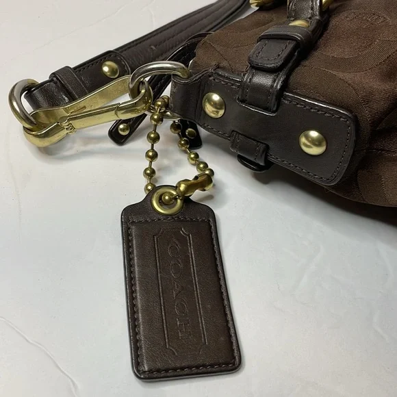 Coach brown monogram large bag - Picture 8 of 11